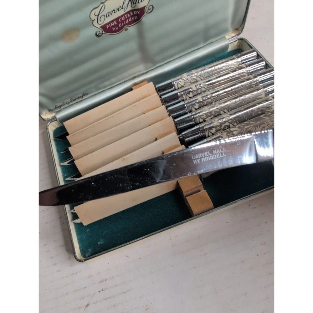 Vintage Carvel Hall Fine Cutlery by Briddell Steak Knife Set of 8